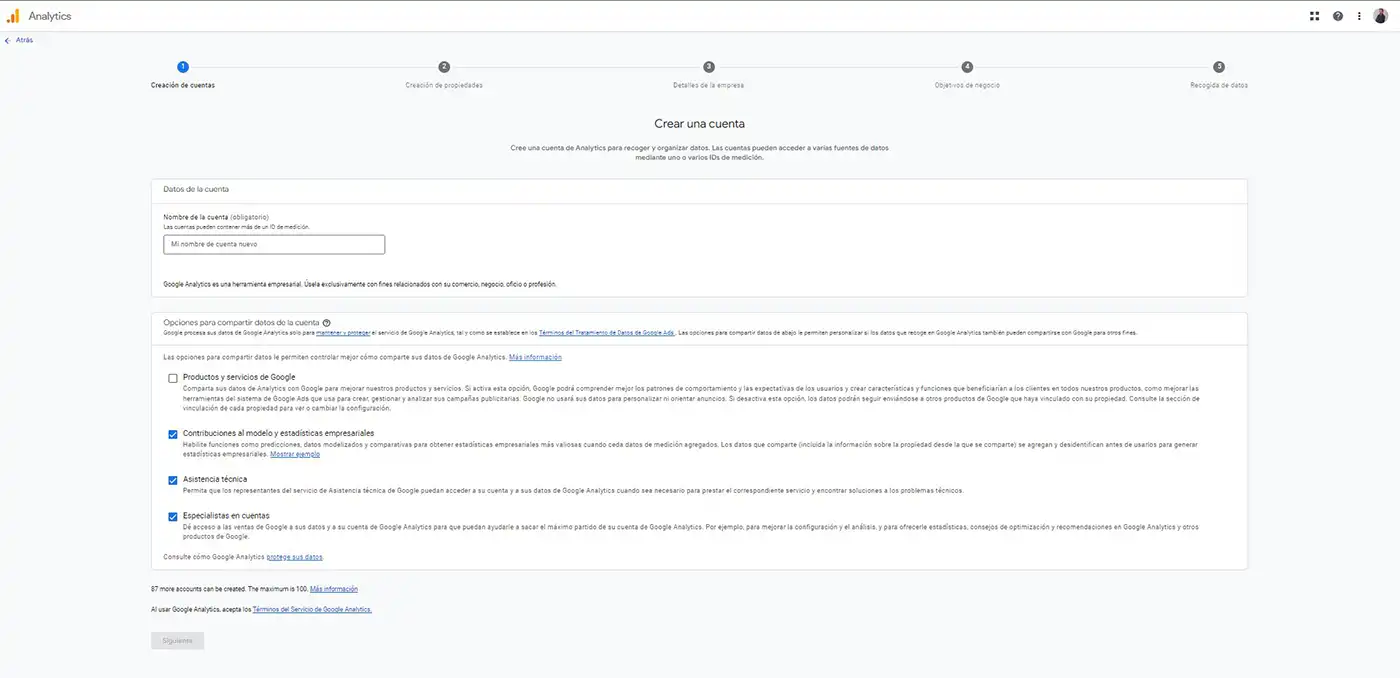 Cómo configurar Google Analytics 4 o GA4