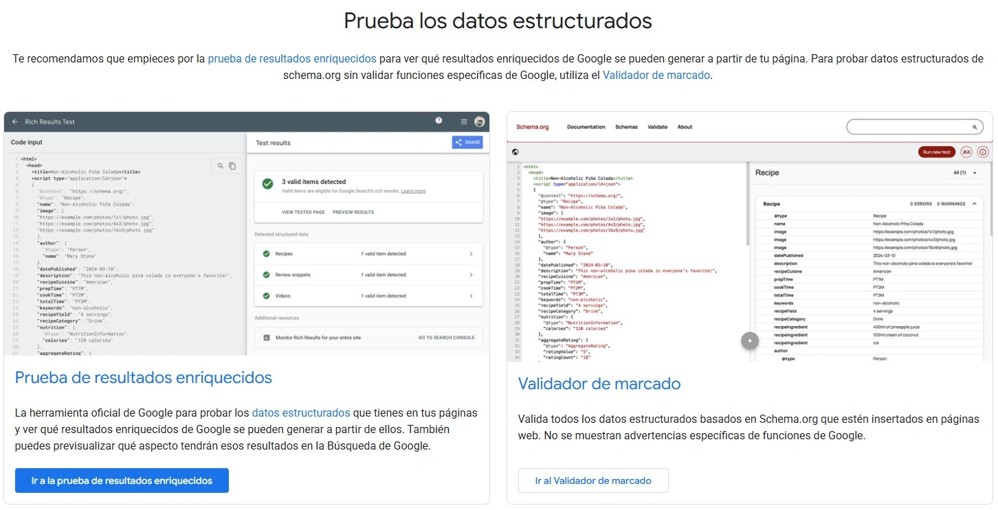 Herramienta de Datos Estructurados de Google