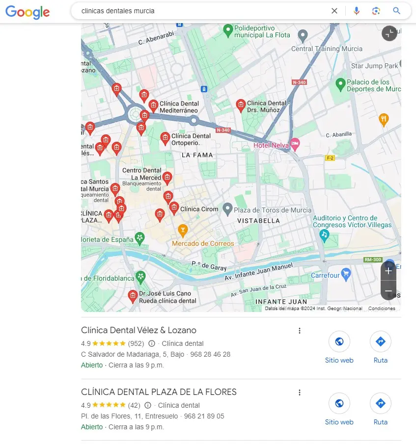 Local SEO para clínicas dentales